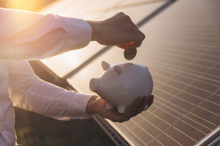 Saving Money for Renewable Energy Investments at Sunset